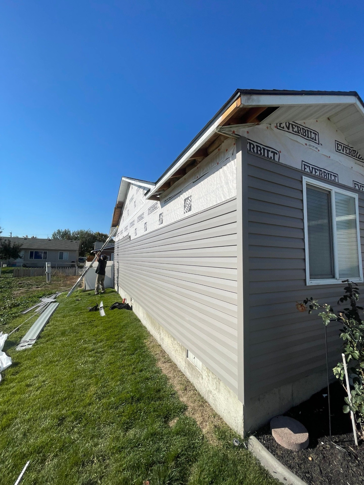 Fire damage after restoration